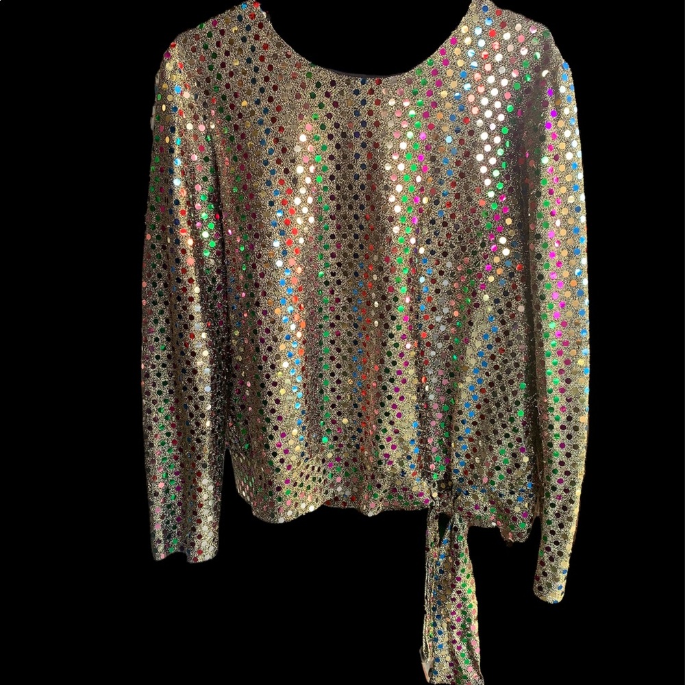 Vintage “Another Thyme” Sequence Blouse